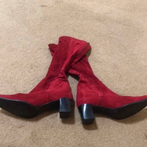 ⚡️FINAL PRICE⚡️ Vintage Red Rare Franco Sarto Boots - Picture 2 of 16